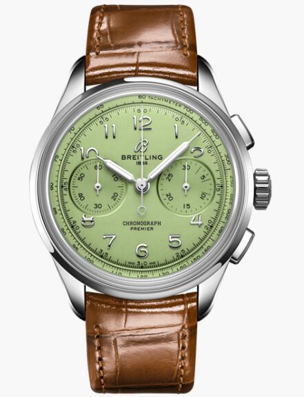 Replica Breitling Premier Heritage B09 Chronograph 40 Steel Mint AB0930D31L1P1 Men Watch Replica Breitling Premier Heritage B09 Chronograph 40 Steel Mint AB0930D31L1P1 Men Watch